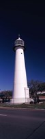 Lighthouse at the roadside, Biloxi Lighthouse, Biloxi, Mississippi Fine Art Print