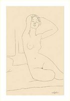 Nudo Seduto Fine Art Print