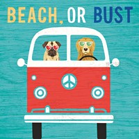 Beach Bums Bus Fine Art Print