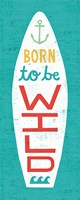 Beach Bums Surf Board I Fine Art Print