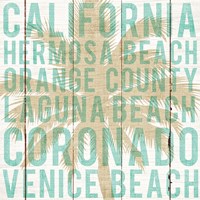 Bon Voyage California Palm Framed Print