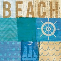 Beachscape Collage IV Framed Print