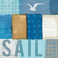 Beachscape Collage V Framed Print