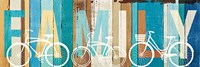 Beachscape Bicycle Family Fine Art Print