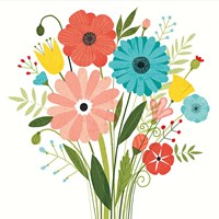 Seaside Bouquet II Fine Art Print