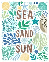 Under Sea Treasures III Sea Glass Fine Art Print