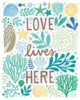 Under Sea Treasures II Sea Glass Fine Art Print