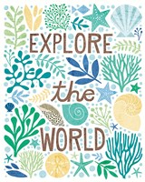 Under Sea Treasures I Sea Glass Fine Art Print