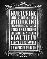 Grandma - Chalkboard Fine Art Print