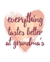 Everything Tastes Better at Grandma's - White Fine Art Print