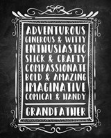 Grandpa - Chalkboard Fine Art Print