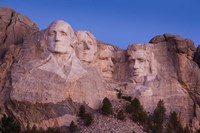 Mount Rushmore National Memorial at dawn, Keystone, South Dakota Fine Art Print