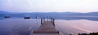 Pier, Pleasant Lake, New Hampshire Fine Art Print