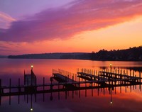 New Hampshire Dock and Lake Winnipesaukee Fine Art Print