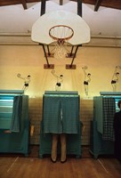 Politics, Democracy, Voting booth, New Hampshire, 1988 Fine Art Print