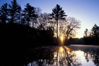 Nature Conservancy's Preserve, Lamprey River Below Packer's Falls, New Hampshire Fine Art Print