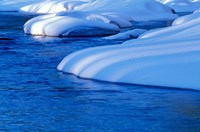 Lamprey River in Winter, Wild and Scenic River, New Hampshire Fine Art Print