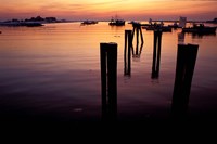 Sunrise on Boats, New Hampshire Fine Art Print