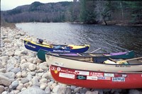 Paddling the Pemigewasset River, White Mountains, New Hampshire Fine Art Print