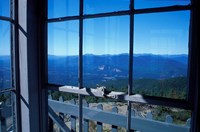 Kearsarge North, View From Inside the Fire Tower, New Hampshire Fine Art Print