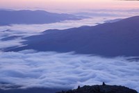 Fog in the Valleys Below Mt Madison, White Mountains, New Hampshire Fine Art Print