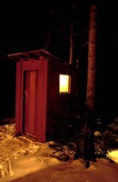 Outhouse at the Sub Sig Outing Club's Dickerman Cabin, New Hampshire Fine Art Print