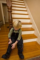 Child, winter in Portsmouth, New Hampshire Fine Art Print