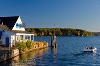 Wolfeboro Dockside Grille on Lake Winnipesauke, New Hampshire Fine Art Print