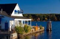 Wolfeboro Dockside Grille on Lake Winnipesauke, Wolfeboro, New Hampshire Fine Art Print