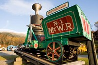 Old engine from the cog railroad on Mt Washington in Twin Mountain, New Hampshire Fine Art Print