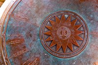 Brass compass, New Hampshire Fine Art Print