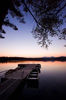 Dock, White Lake State Park, New Hampshire Fine Art Print