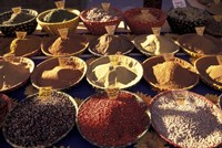 Morning Market Scene in Old Town Nice, France Fine Art Print