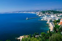 Aerial View of the Port, Nice, France Fine Art Print