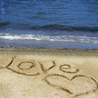 Love In The Sand Fine Art Print