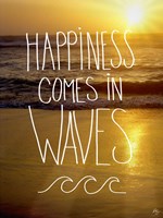 Happiness In Waves Fine Art Print