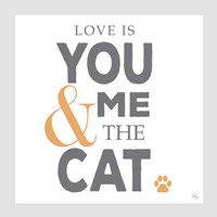 You Me and the Cat Fine Art Print