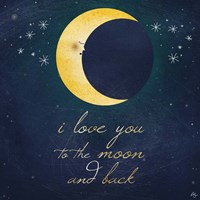 I Love You To The Moon 2 Fine Art Print