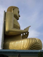 Buddha Statue, Golden Temple Museum at Dambulla, Sri Lanka Fine Art Print