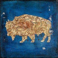 Lodge Pole Pine Bison Framed Print