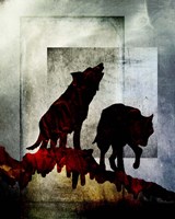 Pair Of Wolves Fine Art Print