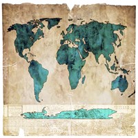 Sea Map I Fine Art Print