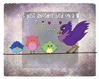 Not Just Another Bird On A Wire Fine Art Print