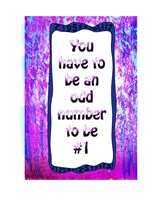 Number 1 Fine Art Print