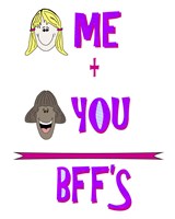 You Me Bffs Framed Print