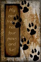 Your True Friend Has Four Paws Fine Art Print