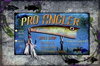 Fishing - Bass Lure Poppy Sign Framed Print