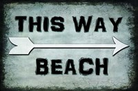 Choose Path - This Way Beach Framed Print