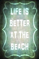 Good Times - Better Beach Framed Print