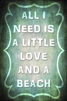 Good Times - Love Beach Framed Print